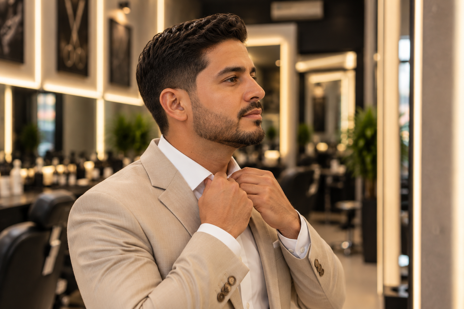 Novios en Deni Barber Studio